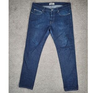 Naked & Famous Super Guy Denim Jeans 36x32 Mens Button Fly‎ Milk Selvedge